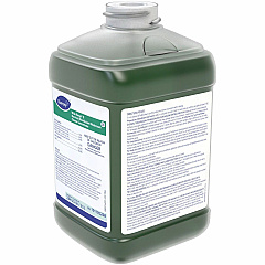 Diversey Wide Range II Disinfectant Cleaner For Multi Surface - Concentrate - Liquid - 84.5 fl oz (2.6 quart) - 12.4 pH - Floral Scent - Deodorize, Pleasant Scent - Green - 2 / Carton (101105268)