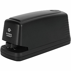 Business Source Electric Stapler Staples Upto 25 Sheet - Holds Upto 210 Staple - Full Strip - Black - 1 Each (BSN65662)