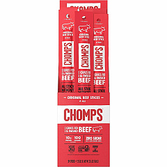 CHOMPS Original Beef Snack Sticks Gluten-free - Original Beef Jerky - 1.15 oz - 24 / Pack (CO24)