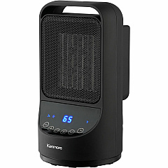 Kenmore 11-1/2" Portable Ceramic Heater Ceramic - 3 x Heat Settings - Timer - Remote Control - Oscillation - Office, Room, Dorm - Portable - Black - 1 Each (KM65015BK) Kenmore 11-1/2" Portable Ceramic Heater Ceramic - 3 x Heat Settings - Timer - Remote Control - Oscillation - Office, Room, Dorm - Portable - Black - 1 Each (KM65015BK)