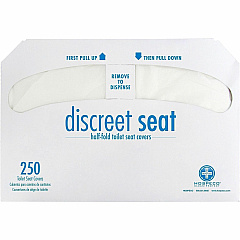Hospeco Discreet TSC Half-Fld 20 250 S Half-fold - For Public Toilet - White - Fiber - 250/Pack - 20 / Carton (DS5000)