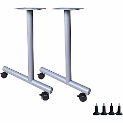 Lorell Invent Training Table Components Silver C-leg Base - 2 Legs - 28.50" Height x 5" Width x 22" Depth - Training - Assembly Required - 2 / Set (LLR60800) Lorell Invent Training Table Components Silver C-leg Base - 2 Legs - 28.50" Height x 5" Width x 22" Depth - Training - Assembly Required - 2 / Set (LLR60800)