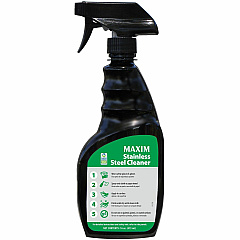 Midlab Stainless Steel Cleaner For Stainless Steel - Spray - 16 fl oz (0.5 quart) - Long Lasting, Fingerprint Resistant, Non-flammable, Petroleum Free, Streak-free, Smudge Resistant - Black - 6 / Carton (95450006)
