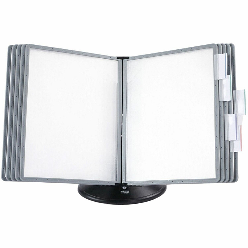 Business Source Deluxe Catalog Display Rack Support Letter 8.50" x 11" Media - Black - 1 Each (BSN62908)