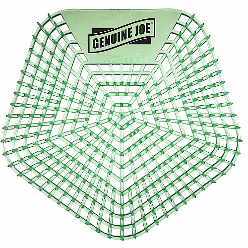 Genuine Joe Urinal Screens Lasts upto 30 Days - Dual Sided Design - 10 / Carton - Green (GJO85185)
