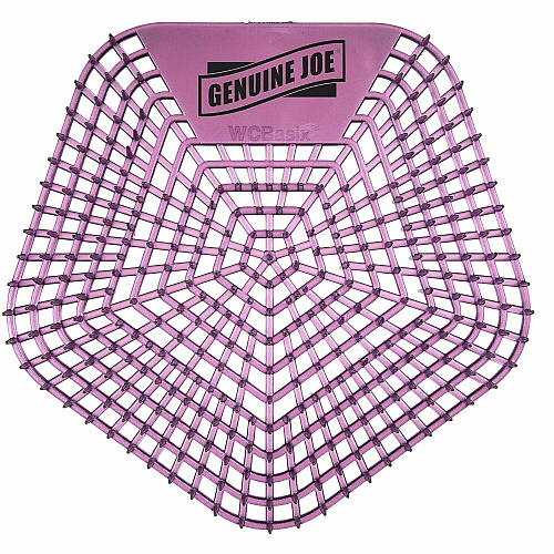 Genuine Joe Urinal Screens Lasts upto 30 Days - Dual Sided Design - 10 / Carton - Purple (GJO85186)