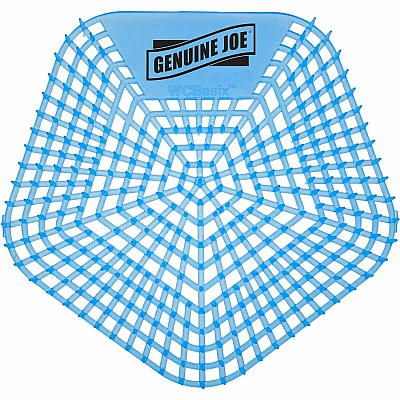 Genuine Joe Urinal Screens Lasts upto 30 Days - Dual Sided Design - 10 / Carton - Blue (GJO85189)