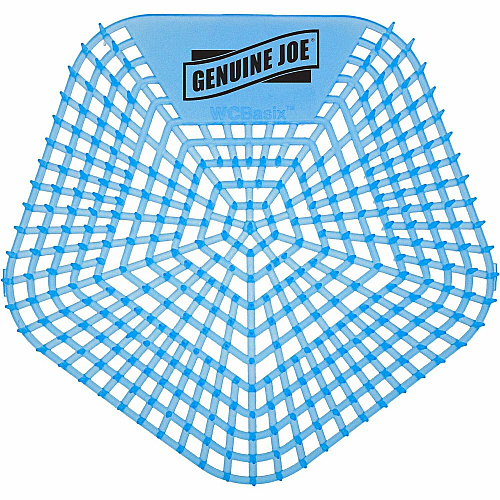 Genuine Joe Urinal Screens Lasts upto 30 Days - Dual Sided Design - 10 / Carton - Blue (GJO85189)