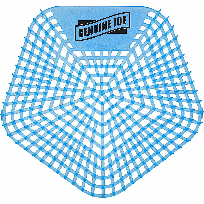 Genuine Joe Urinal Screens Lasts upto 30 Days - Dual Sided Design - 10 / Carton - Blue (GJO85189)