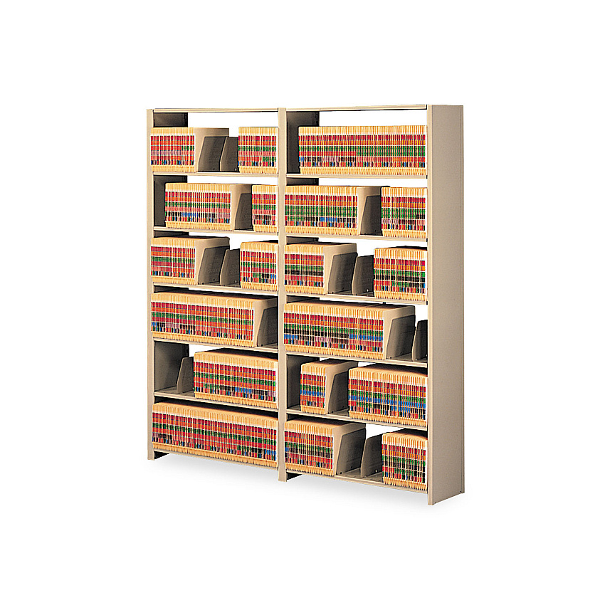 Tennsco Snap-Together Six-Shelf Closed Add-On, Steel, 36w x 12d x 76h, Sand (1276ACSD)