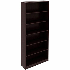 Lorell Laminate Bookcases 36" Width x 12" Depth x 84" Height - 6 x Shelf(ves) - Sturdy, Laminated, Adjustable Shelf, Adjustable Feet, Square Edge - Espresso - Medium Density Fiberboard (MDF), Thermofused Laminate (TFL) - Assembly Required - 1 E (LLR18248) Lorell Laminate Bookcases 36" Width x 12" Depth x 84" Height - 6 x Shelf(ves) - Sturdy, Laminated, Adjustable Shelf, Adjustable Feet, Square Edge - Espresso - Medium Density Fiberboard (MDF), Thermofused Laminate (TFL) - Assembly Required - 1 E (LLR18248)