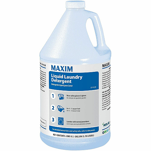 Midlab Liquid Laundry Detergent For Laundry - Liquid - 128 fl oz (4 quart) - Non Alkaline, Non-irritating - White - 4 / Carton (41280041)