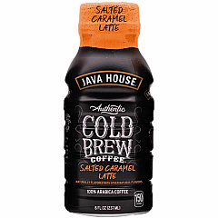 Java House Bottle Authentic Cold Brew Salted Caramel Latte Cold Brewed - 8 oz Per Bottle - Bottle - Salted Caramel Latte - 12 / Box (FA10L040)