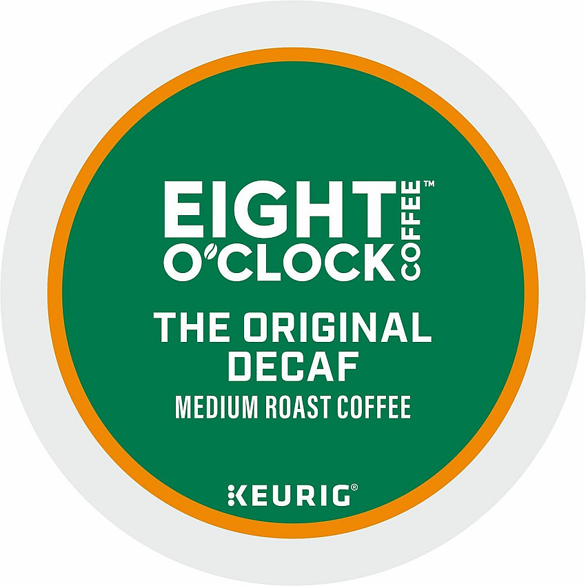 Eight O'Clock K-Cup Coffee Compatible with Keurig K-Cup Brewer - Medium - K-Cup - Arabica, Decaf, Original - Decaffeinated - 24 / Box (0638)