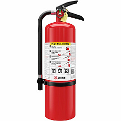 Kidde Pro 10 MP-1 Fire Extinguisher 10 lb Capacity - A: Common Combustibles, B: Flammable Liquids, C: Live Electrical Equipment - Rechargeable, Safety Pin - Red - 1 Each (21032149)
