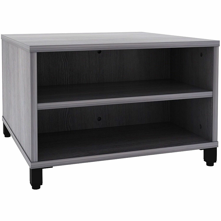 Lorell Reception Table Height Adjustable - 24" Table Top Width x 24" Table Top Depth - 20" Height - Reception, Storage - Weathered Charcoal, Laminated - Metal - 1 Each (LLR69203)