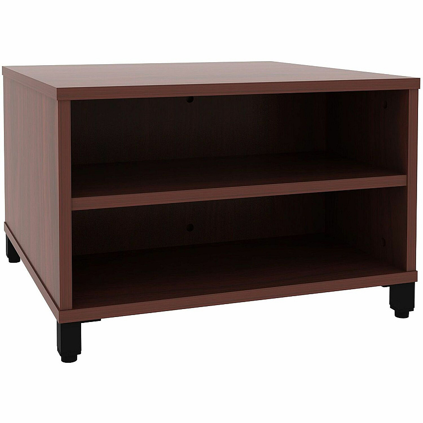 Lorell Reception Table Height Adjustable - 24" Table Top Width x 24" Table Top Depth - 20" Height - Reception, Storage - Mahogany, Laminated - Metal - 1 Each (LLR69200)
