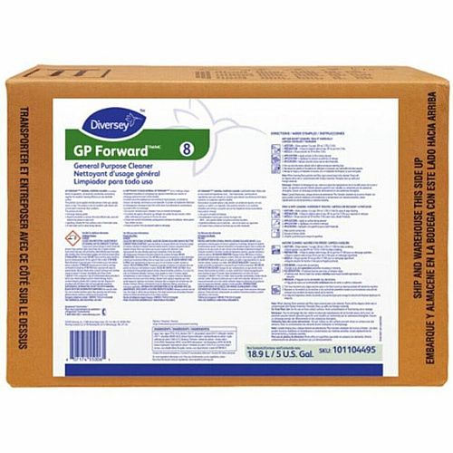 Diversey GP Forward General Purpose Cleaner For Multi Surface - Concentrate - Liquid - 640 fl oz (20 quart) - 10.7 to 12.83 pH - Citrus Scent - Recommended For: Dirt Remover, Grit Remover, Grease Remover, Soap Scum Remover - Versatile, Rinse-f (101104495)