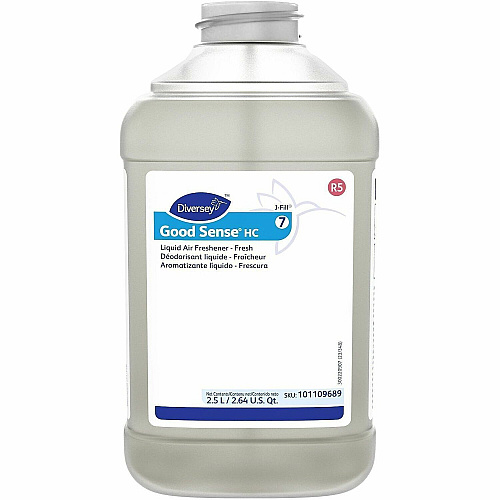 Diversey Good Sense Liquid Air Freshener Liquid - 84.5 fl oz (2.6 quart) - Fresh - Odor Neutralizer - 2 / Carton (101109689)
