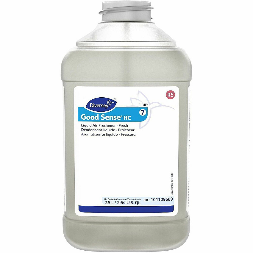 Diversey Good Sense Liquid Air Freshener Liquid - 84.5 fl oz (2.6 quart) - Fresh - Odor Neutralizer - 2 / Carton (101109689)