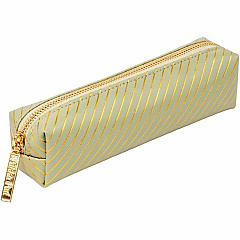 Pukka Pads Haze Carrying Case Pencil - Green Vegan Leather, Faux Leather, Synthetic Leather Body - Holographic Geometric Gold, Gold Foil, Classy Geometric - 2" Height x 7.9" Width - 1 Each (9981GNHZE) Pukka Pads Haze Carrying Case Pencil - Green Vegan Leather, Faux Leather, Synthetic Leather Body - Holographic Geometric Gold, Gold Foil, Classy Geometric - 2" Height x 7.9" Width - 1 Each (9981GNHZE)