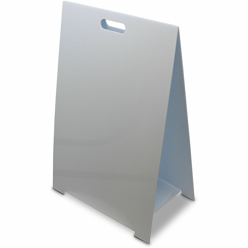 Flipside Products Flipside Premium Dry-Erase Marquee Easel White Corrugated Plastic Surface - Sturdy, Lightweight, Foldable, Handle, Ghost Resistant - Assembly Required - 1 Each (31276)