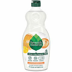Seventh Generation Free/Clear Natural Dish Liquid For Dish - Liquid - 19 fl oz (0.6 quart) - Free & Clear, Clementine Zest & Lemongrass Scent - Petroleum Free, Hypoallergenic, Non-toxic, Bio-based, Fragrance-free, Gluten-free, Phosphate-free - Cle (44985) Seventh Generation Free/Clear Natural Dish Liquid For Dish - Liquid - 19 fl oz (0.6 quart) - Free & Clear, Clementine Zest & Lemongrass Scent - Petroleum Free, Hypoallergenic, Non-toxic, Bio-based, Fragrance-free, Gluten-free, Phosphate-free - Cle (44985)