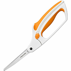 Fiskars Easy Action Bent Scissors Bent - Stainless Steel Precision-ground Blade - Sharp Tip - Multi - 1 Each (1069768) Fiskars Easy Action Bent Scissors Bent - Stainless Steel Precision-ground Blade - Sharp Tip - Multi - 1 Each (1069768)