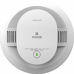 Kidde Smoke Alarm 85 dB - Visual, Audible - Surface Mount, Wall Mountable, Ceiling Mountable - Red, Green, Amber - White - 1 Each (21031447)