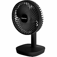 Kenmore 6" Rechargeable Fan 4 Speed - Rechargeable, Lightweight, Quiet Operation - Black - 1 Each (KM60002BK) Kenmore 6" Rechargeable Fan 4 Speed - Rechargeable, Lightweight, Quiet Operation - Black - 1 Each (KM60002BK)