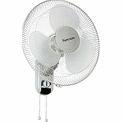 Kenmore 16" Wall Fan 3 Speed - Oscillating, Adjustable - White - 1 Each (KM60050WH) Kenmore 16" Wall Fan 3 Speed - Oscillating, Adjustable - White - 1 Each (KM60050WH)
