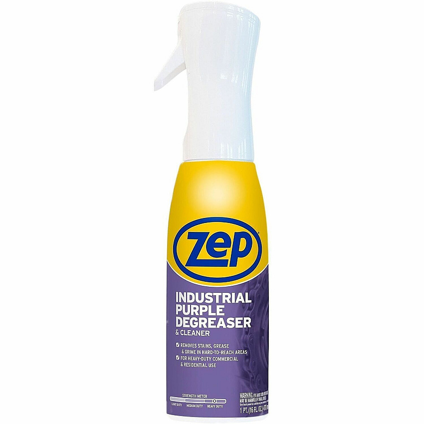 Zep Commercial Industrial Purple Degreaser For Multipurpose - Ready-To-Use - Aerosol, Spray, Liquid - 16 fl oz (0.5 quart) - Solvent Scent - Heavy Duty - Clear - 1 Each (R42320)
