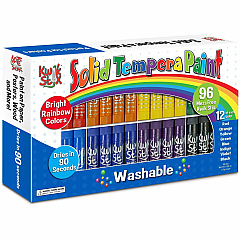 Kwik Stix Kwik Stix Tempera Paint/Paper Set Stick - Red, Orange, Yellow, Green, Light Blue, Dark Blue, Purple, Black - Washable - 96/Set - 1 Each (698) Kwik Stix Kwik Stix Tempera Paint/Paper Set Stick - Red, Orange, Yellow, Green, Light Blue, Dark Blue, Purple, Black - Washable - 96/Set - 1 Each (698)