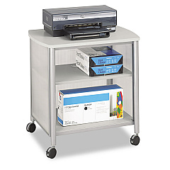 Safco Impromptu Machine Stand, One-Shelf, 26.25w x 21d x 26.5h, Gray (1857GR)