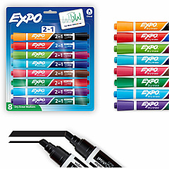 Expo 2-in-1 Dry Erase Markers Erasable - Assorted Ink/ - 8 / Pack (1944658A) Expo 2-in-1 Dry Erase Markers Erasable - Assorted Ink/ - 8 / Pack (1944658A)