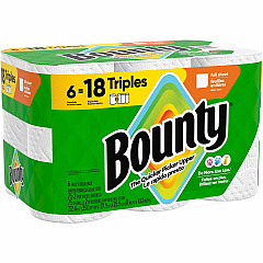Bounty Select-A-Size Paper Towels 2 Ply - Diamond Texture - Green - PaperRoll - 75/Roll - 6 / Carton (16008)