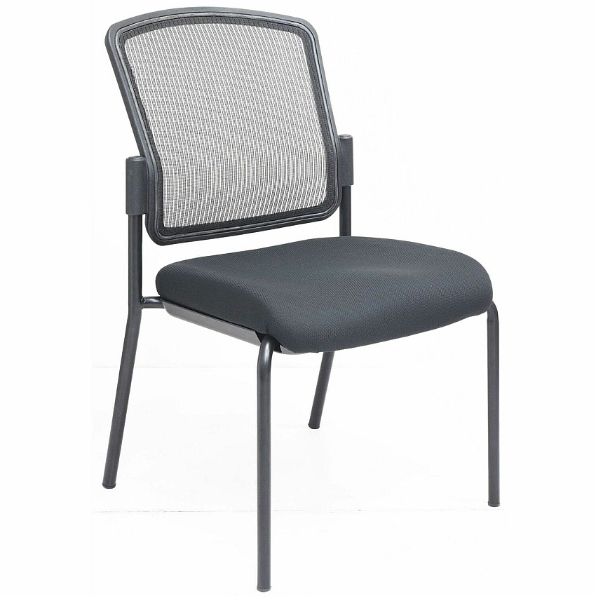 Lorell Mesh Back Guest Chair Mesh Back Material - Black Frame Color - Steel Frame Material - Black - 1 Each (LLR23102)