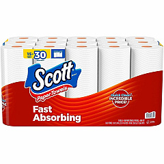 Scott Choose-A-Sheet Paper Towels White - Fiber Paper - 15 / Pack (56674)