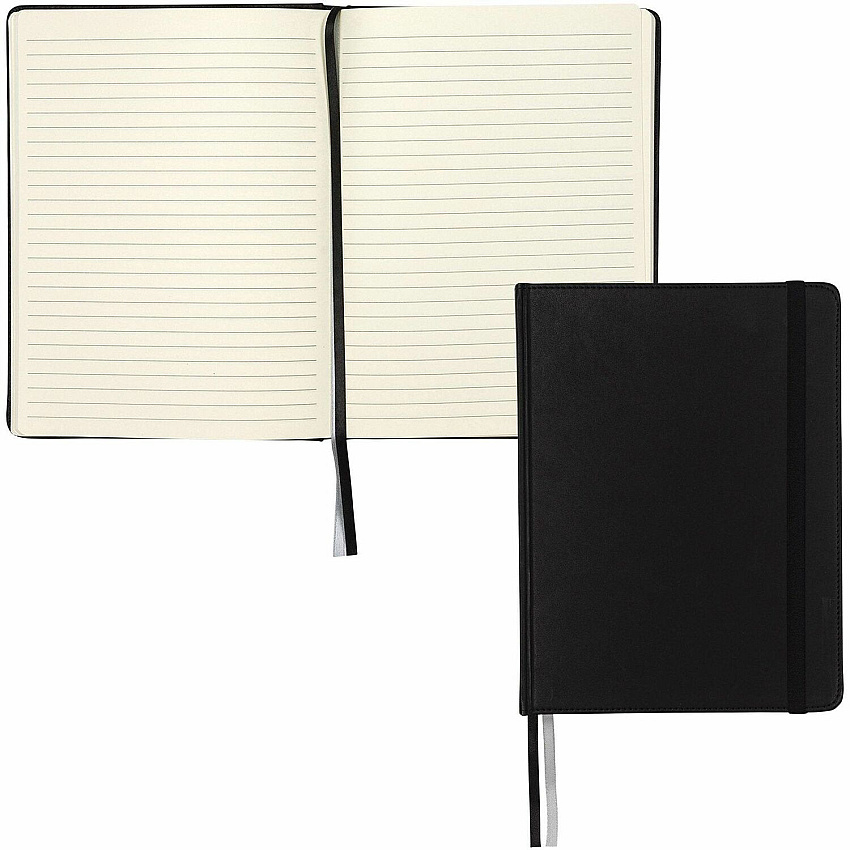 Samsill Classic Hardbound Journal 120 Sheets - 240 Pages - Hard Bound - Ruled Front Ruling - 10" Height x 7.5" Width - Faux Leather, PU Leather Cover - Durable Cover, Water Resistant, Acid-free Paper, Bookmark, Elastic Closure, Expandable Pocket,  (22310)