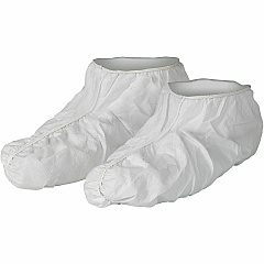 Ansell Health Protective Shoe Covers Recommended for: Liquid Handling, Pharmaceutical, Manufacturing - Universal - Dry Particle, Chemical, Debris, Liquid Protection - Film Laminate - White - Breathable, Microporous, Liquid Resistant, Elastic Openi (27000)