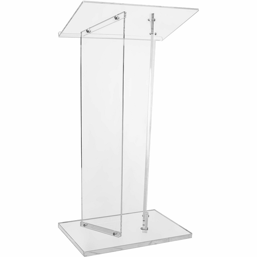 Kantek Standing Lectern 2 Legs - 41" Height x 23.60" Width x 16" Depth - Speaker, Presentation - Assembly Required - Clear - Acrylic - 1 Each (AP360)