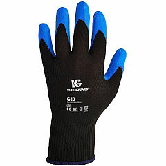 KleenGuard G40 Multi-Purpose Work Gloves Oil, Grease Protection - 7 Size Number - Small Size - Nitrile Foam, Nylon - Blue, Black - Abrasion Resistant, Washable, Silicone-free - For Automobile/Aviation Industry, Metal Handling, Glass Handling, Mu (40225CT)