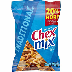 Chex Mix Chex Traditional Snack Mix Traditional - 4.50 oz - 8 / Carton (SN21494)