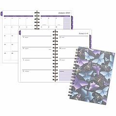 At-A-Glance Mariah Weekly Monthly Planner Weekly, Monthly - 12 Month - January 2027 to December 2027 - 1 Week Double Page Layout - 5 1/2" x 8 1/2" Sheet Size - Twin Wire - Mariah, Blue, Purple - Poly Cover - 1 Each (1754200) At-A-Glance Mariah Weekly Monthly Planner Weekly, Monthly - 12 Month - January 2027 to December 2027 - 1 Week Double Page Layout - 5 1/2" x 8 1/2" Sheet Size - Twin Wire - Mariah, Blue, Purple - Poly Cover - 1 Each (1754200)