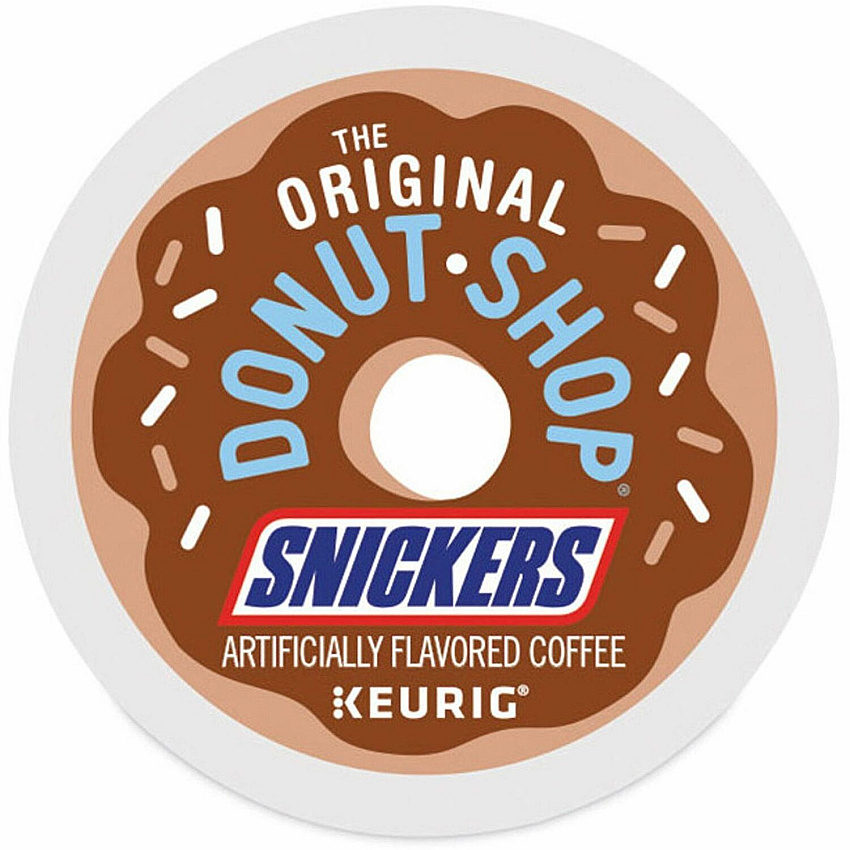 The Original Donut Shop K-Cup Snickers Coffee Compatible with Keurig Brewer - Mild - Per Box - 24 K-Cup - K-Cup - Snickers - Kosher - 4 / Carton (9608CT)