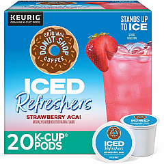 The Original Donut Shop® Iced Refreshers Strawberry Acai - 20/Box - 4 / Carton (0237CT) The Original Donut Shop® Iced Refreshers Strawberry Acai - 20/Box - 4 / Carton (0237CT)