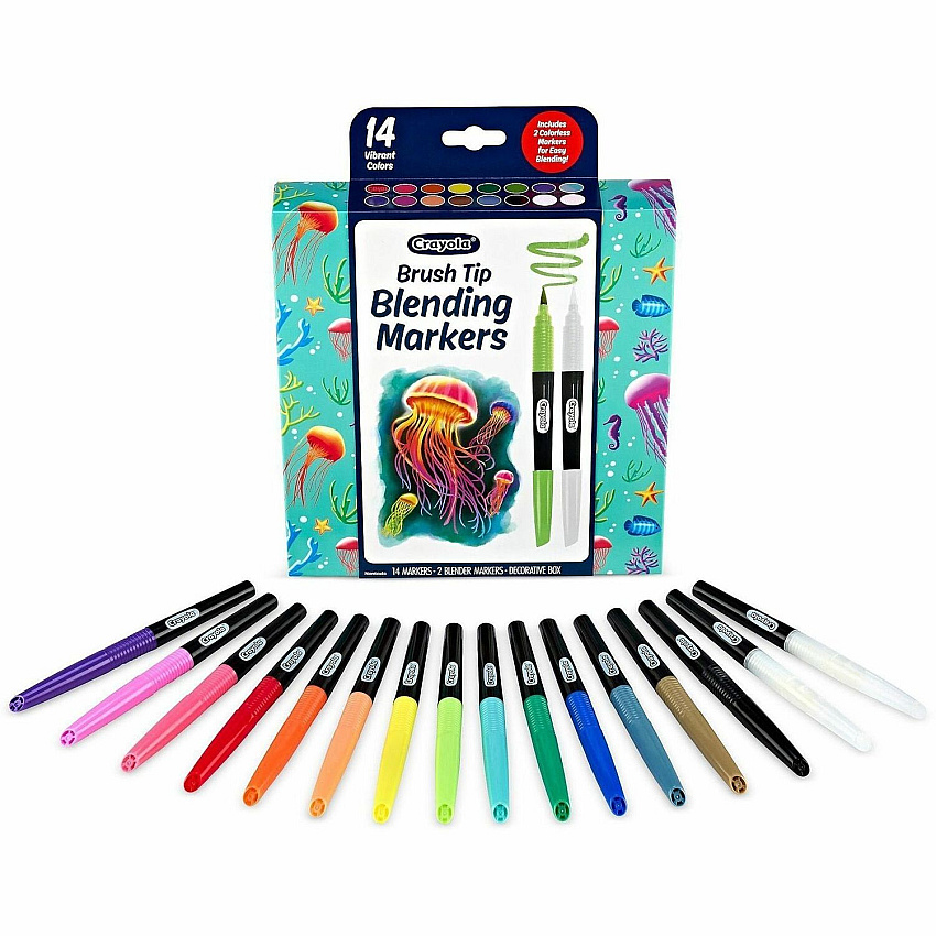 Crayola Blending Markers Multi Ink - Water Based - 16 / Pack (586754)