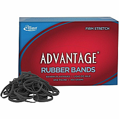 Alliance Rubber Advantage Classic Black Size: #30 - 2" Length x 0.1" Width - Stretchable, Reusable, Durable, Elastic, Strong - Rubber - Classic Black - 1 Box (57305)