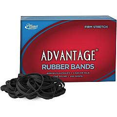 Alliance Rubber Advantage Classic Black Size: #64 - 3.5" Length x 0.3" Width - Stretchable, Reusable, Durable, Elastic, Strong - Rubber - Classic Black - 1 Box (57645)