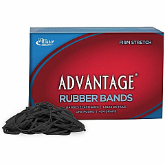 Alliance Rubber Advantage Classic Black Size: #32 - 3" Length x 0.1" Width - Stretchable, Reusable, Durable, Elastic, Strong - Rubber - Classic Black - 1 Box (57325)